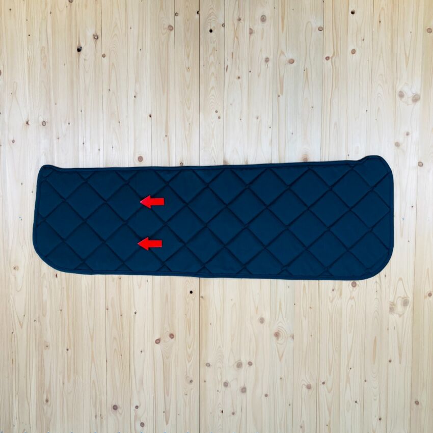 B-Ware: Magnet-Thermomatte Ford Transit und Tourneo Custom Seitenscheibe hinten Beifahrerseite Kombi teilverkleidet (L2) [Sunbeam Candy / Schwarz]