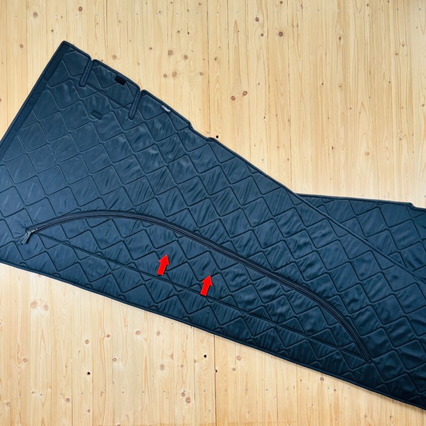 B-Ware: Aufstelldach-Isolierung mit magnetischer Befestigung für Mercedes Marco Polo [Black (Schwarz) / Schwarz]