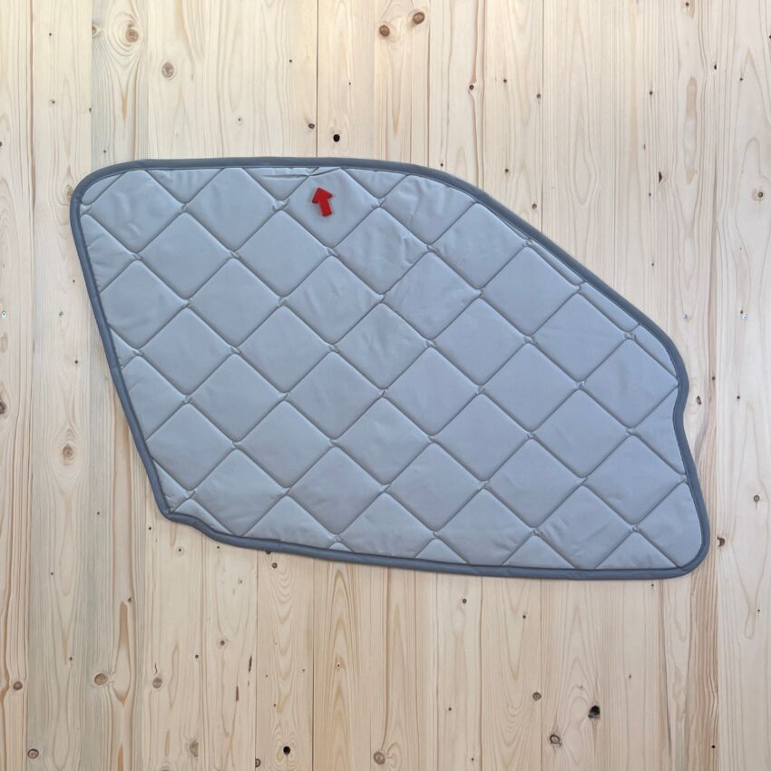 B-Ware: Magnet-Thermomatte Mercedes-Benz Sprinter 3 Seitenscheibe Cockpit Beifahrerseite mit Haltegriff [Stone (grau)/Grau]
