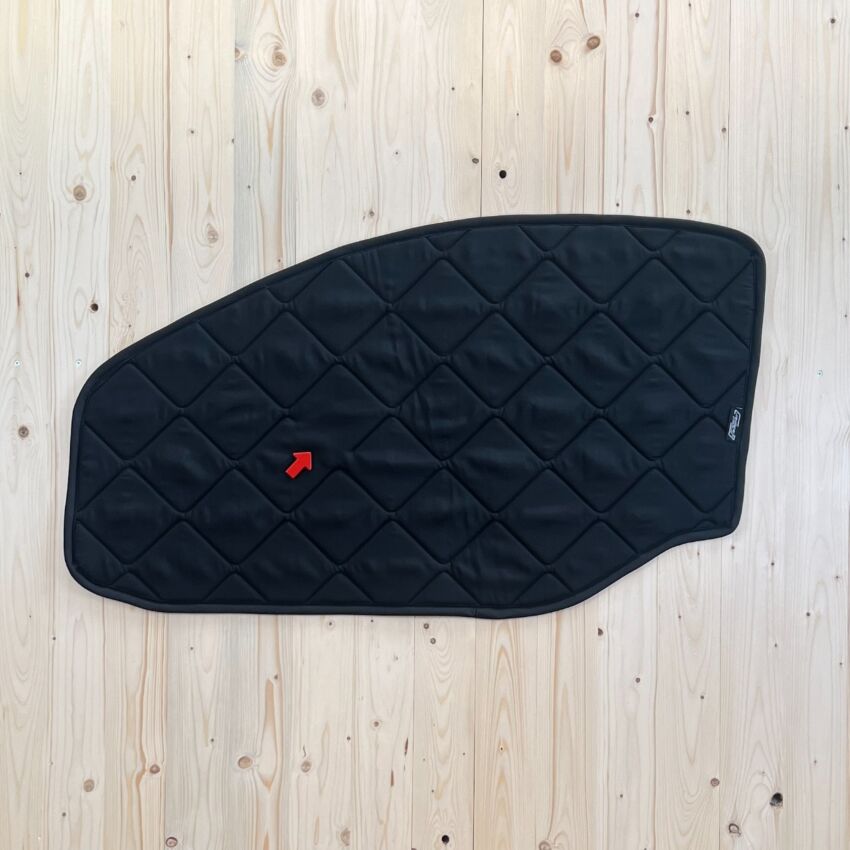 B-Ware: Magnet-Thermomatte Ford Transit und Tourneo Custom Seitenscheibe Cockpit Beifahrerseite [Black (schwarz)/Schwarz]