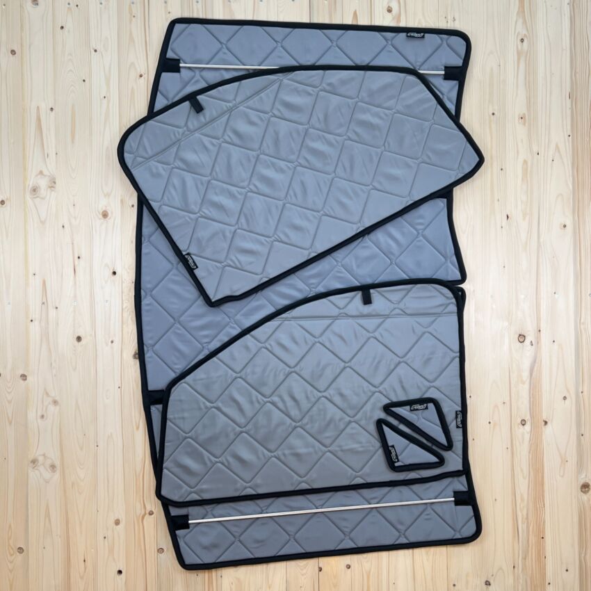 Lagerware: Magnet-Thermomatten Mercedes V-Klasse, Vito  Cockpit-Set [Stone (Grau) / Schwarz]
