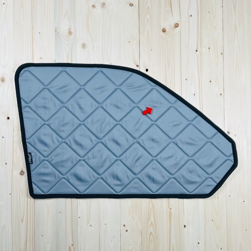 B-Ware: Magnet-Thermomatte VW T5 Seitenscheibe Cockpit Fahrerseite [Stone (grau) / Schwarz]