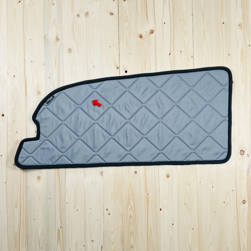 B-Ware: Magnet-Thermomatte Mercedes V-Klasse, Vito Seitenscheibe hinten Fahrerseite lang mit Ausstellfenster verkleidet [Stone (Grau)/ Schwarz]