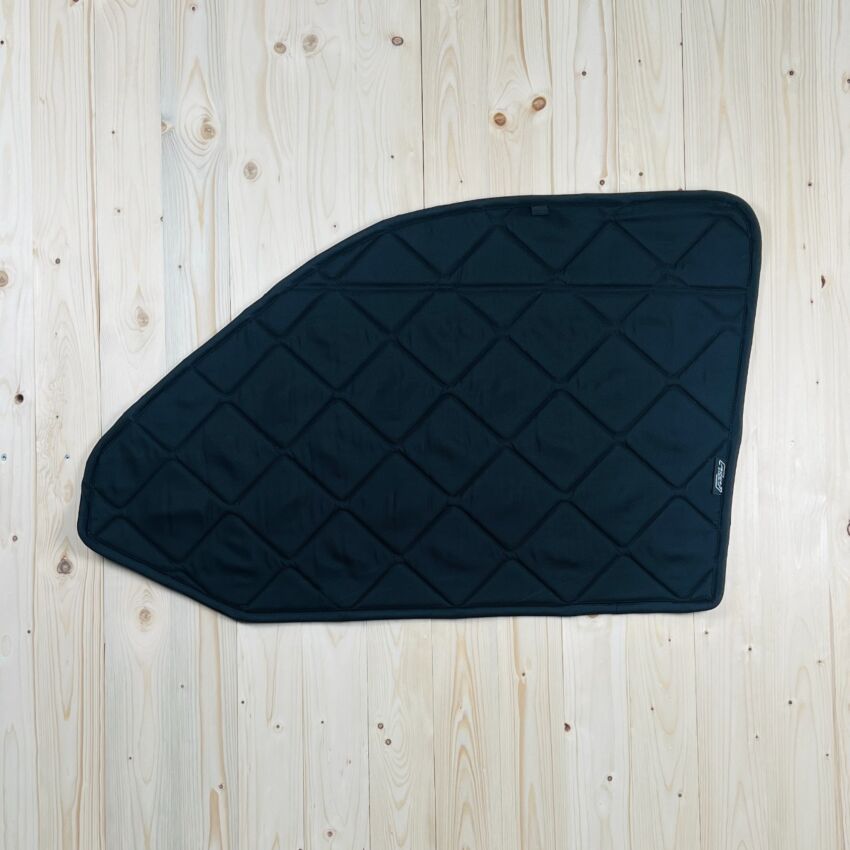 B-Ware: Magnet-Thermomatte VW T6 Seitenscheibe Cockpit Beifahrerseite mit Klappnaht für Lüftungsgitter [Black (Schwarz)/ Schwarz]