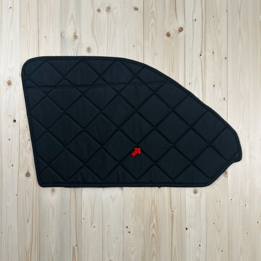 B-Ware: Magnet-Thermomatte VW T6.1 Seitenscheibe Cockpit Beifahrerseite mit Klappnaht für Lüftungsgitter [Funky Reef/ Schwarz]