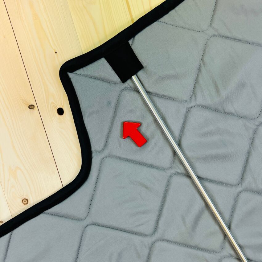 B-Ware: Magnet-Thermomatte VW Crafter 2 Windschutzscheibe ohne Innenraum-Rückspiegel mit Gehäuse [Stone (Grau)/ Schwarz]