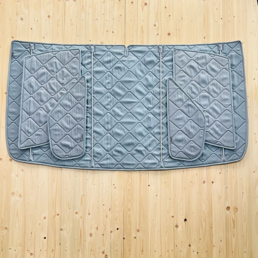 Lagerware: Magnet-Thermomatte Fiat Ducato, Peugeot Boxer u. Citroen Jumper REMIS-Cockpitset  [Lichtgrau / Grau]