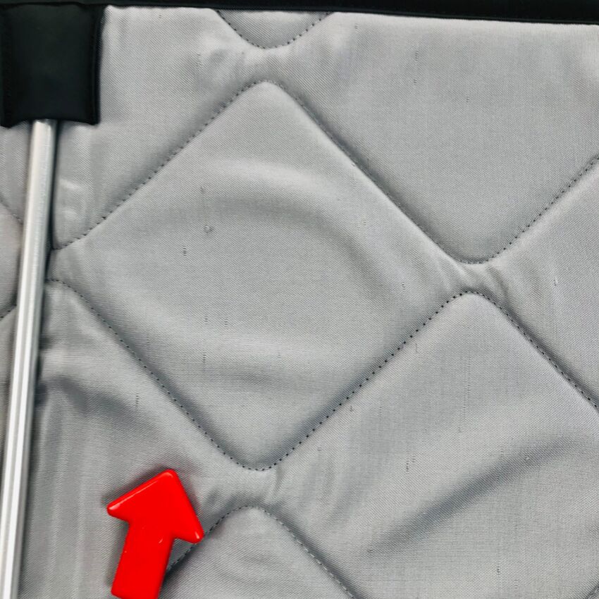B-Ware: Magnet-Thermomatte Fiat Ducato, Peugeot Boxer u. Citroen Jumper Windschutzscheibe ohne Innenraum-Rückspiegel mit kleinem Gehäuse [Stone (Grau)/ Schwarz]