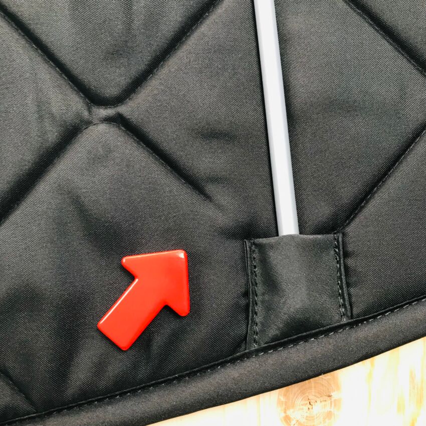 B-Ware: Magnet-Thermomatte VW Crafter 2 Windschutzscheibe mit Innenraum-Rückspiegel mit Gehäuse (Grand California) [Schwarz/ Schwarz]