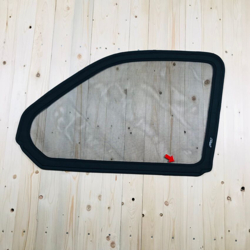 B-Ware: Magnet-Moskitonetz VW T6.1 Seitenscheibe Cockpit Beifahrerseite [Schwarz]
