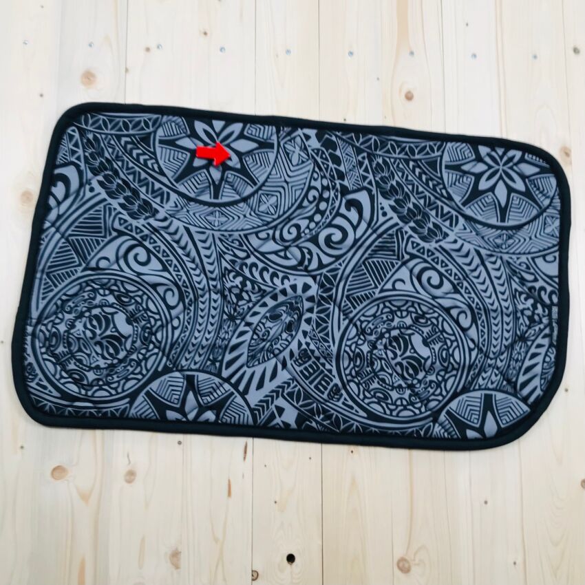 B-Ware: Magnet-Thermomatte VW Caddy 5 Seitenscheibe Mitte Beifahrerseite Schiebetür langer Radstand (Caddy Maxi) verkleidet [Drive Dressy Hawaii Dream/ Schwarz]
