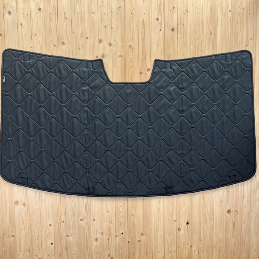 B-Ware: Magnet-Thermomatte VW Crafter 2 Windschutzscheibe ohne Innenraum-Rückspiegel mit Gehäuse [Black (Schwarz) / Schwarz]