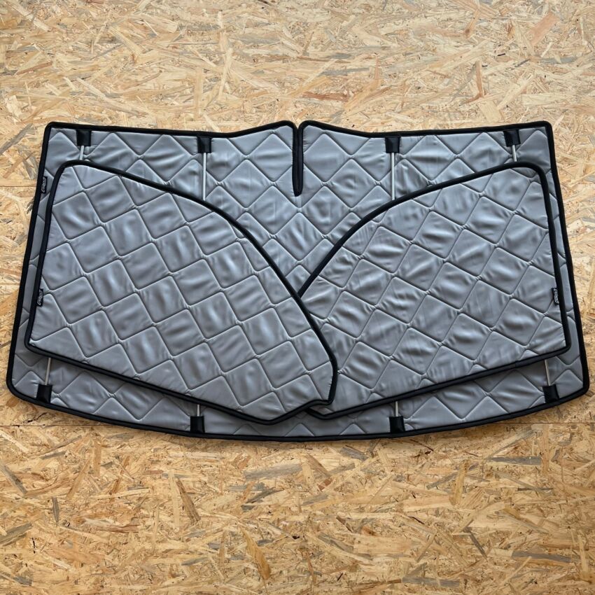 Lagerware: Magnet-Thermomatten VW T6.1 Cockpit-Set [Stone (Grau) / Schwarz]