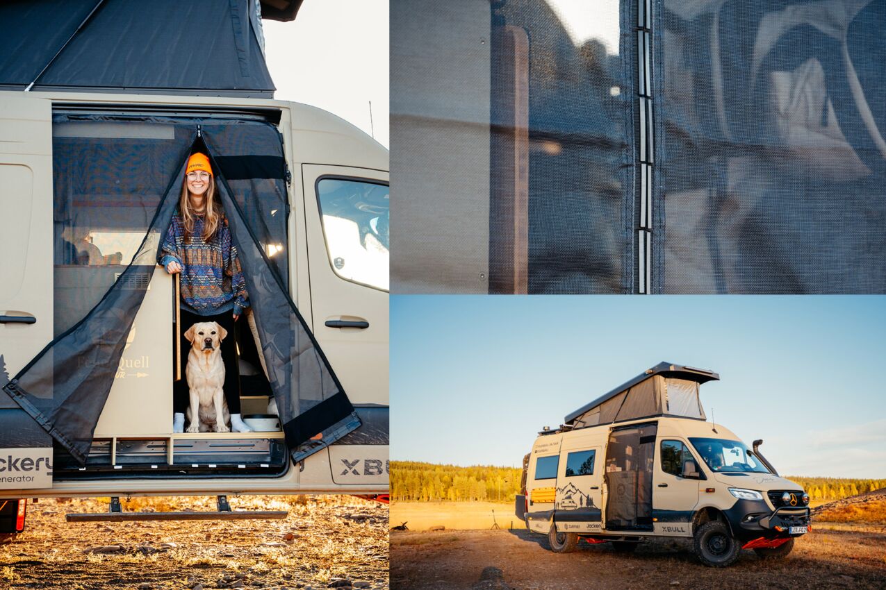 Magnet-Moskitonetz für Mercedes Benz Sprinter 907, 910 (2018-2025) Schiebetür Beifahrerseite