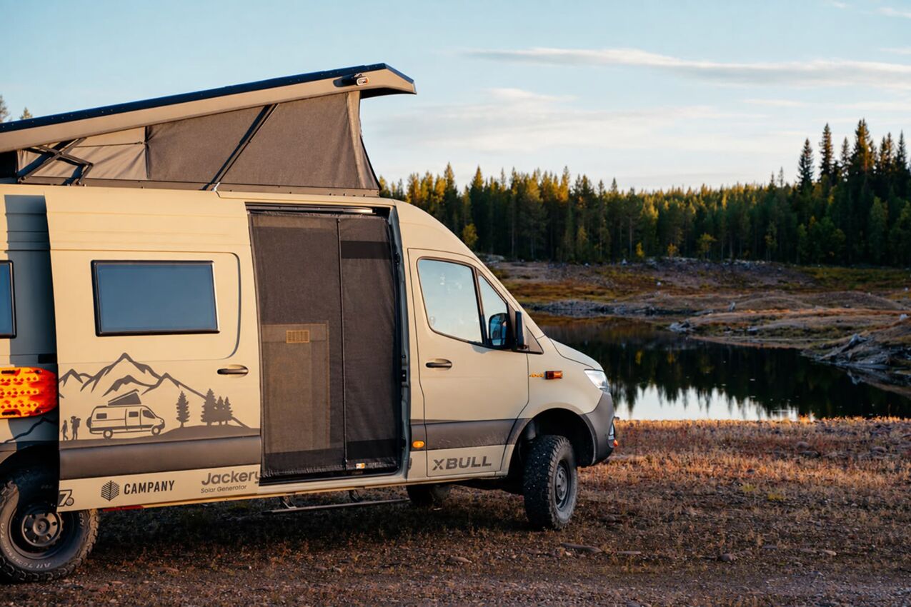 Magnet-Moskitonetz für Mercedes Benz Sprinter 907, 910 (2018-2025) Schiebetür Beifahrerseite
