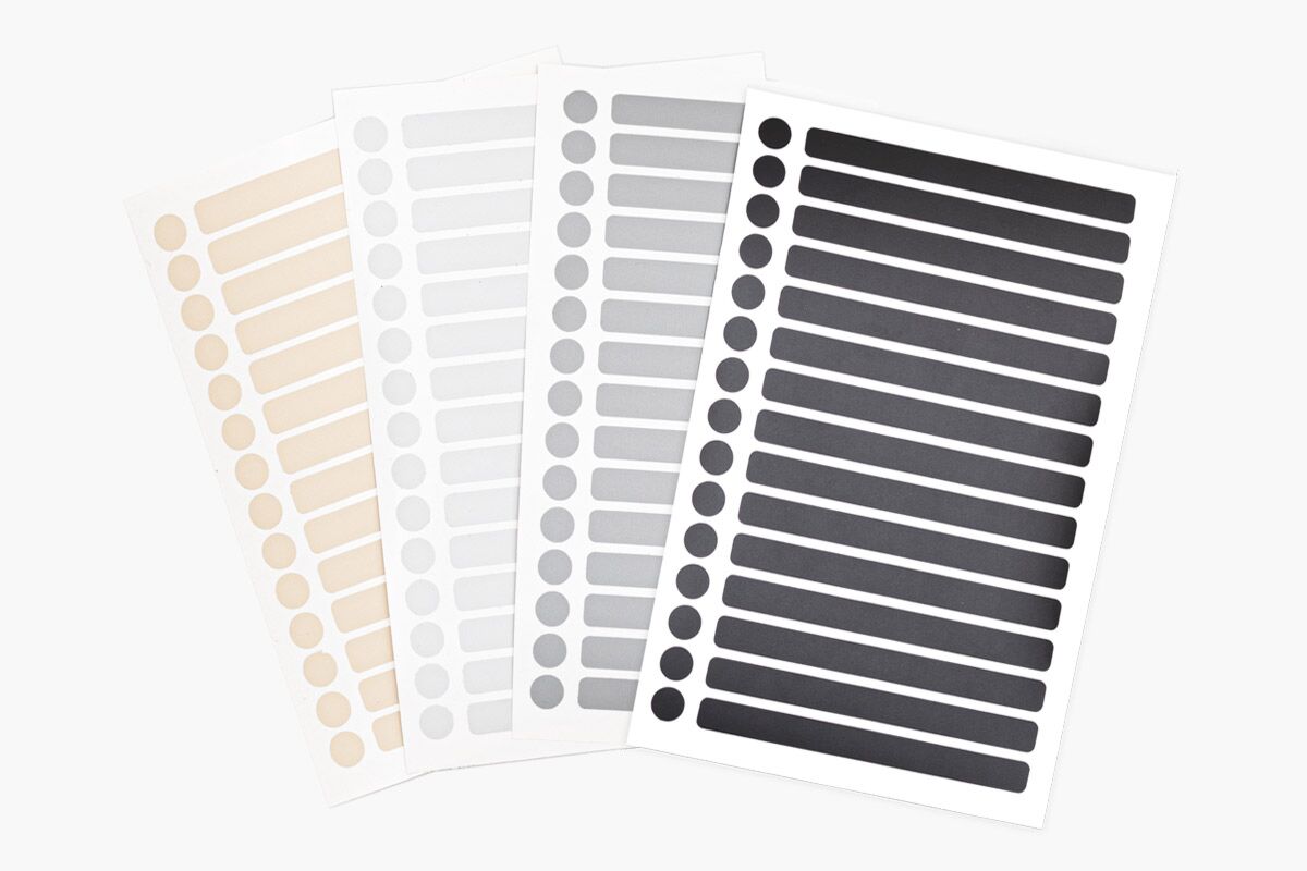 Farbaufkleber für Metallpad (1 Stück)