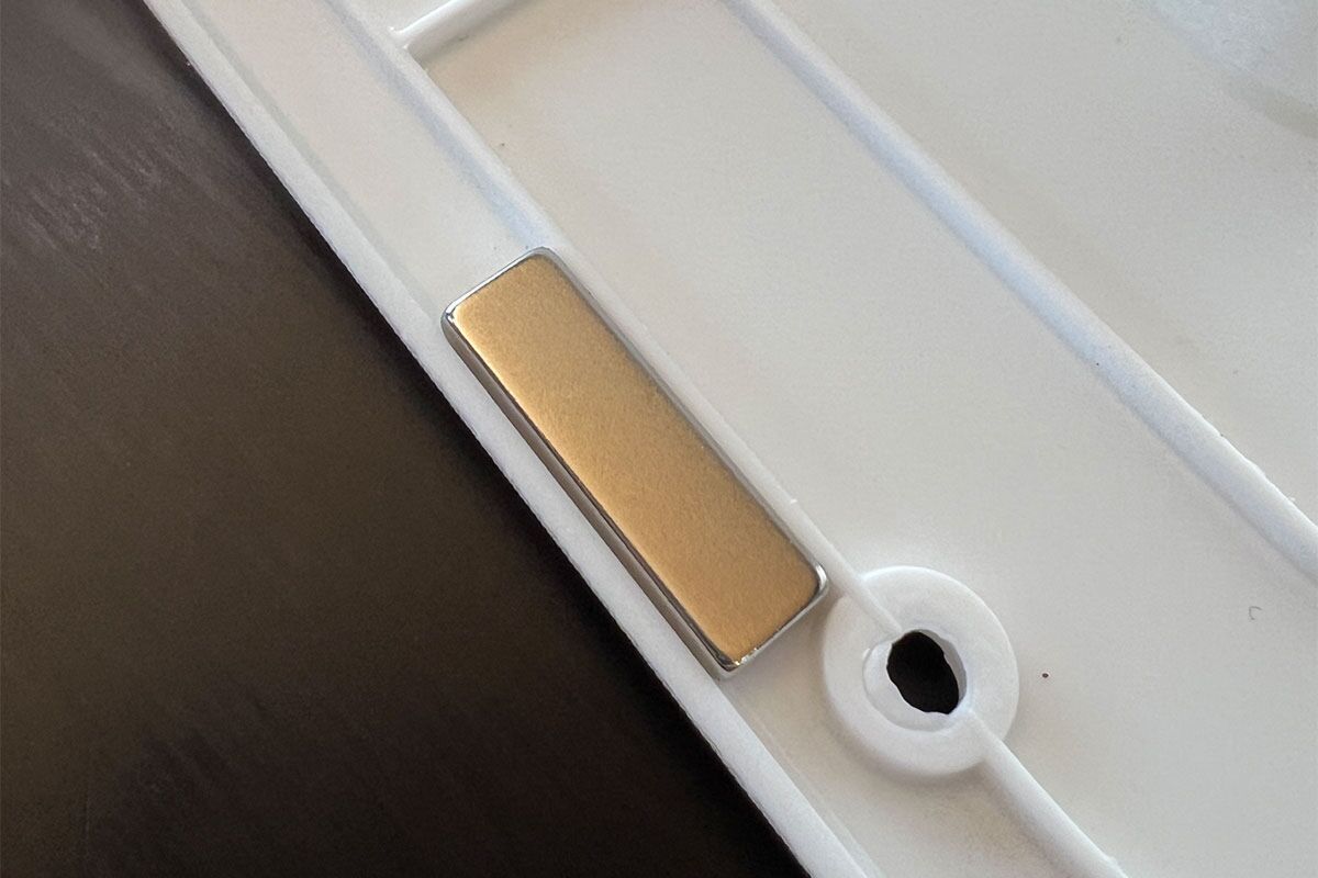 Magnet (Neodym, N35) für Maxxfan Dachlüfter, vernickelt, 40 x 7 x 3 mm