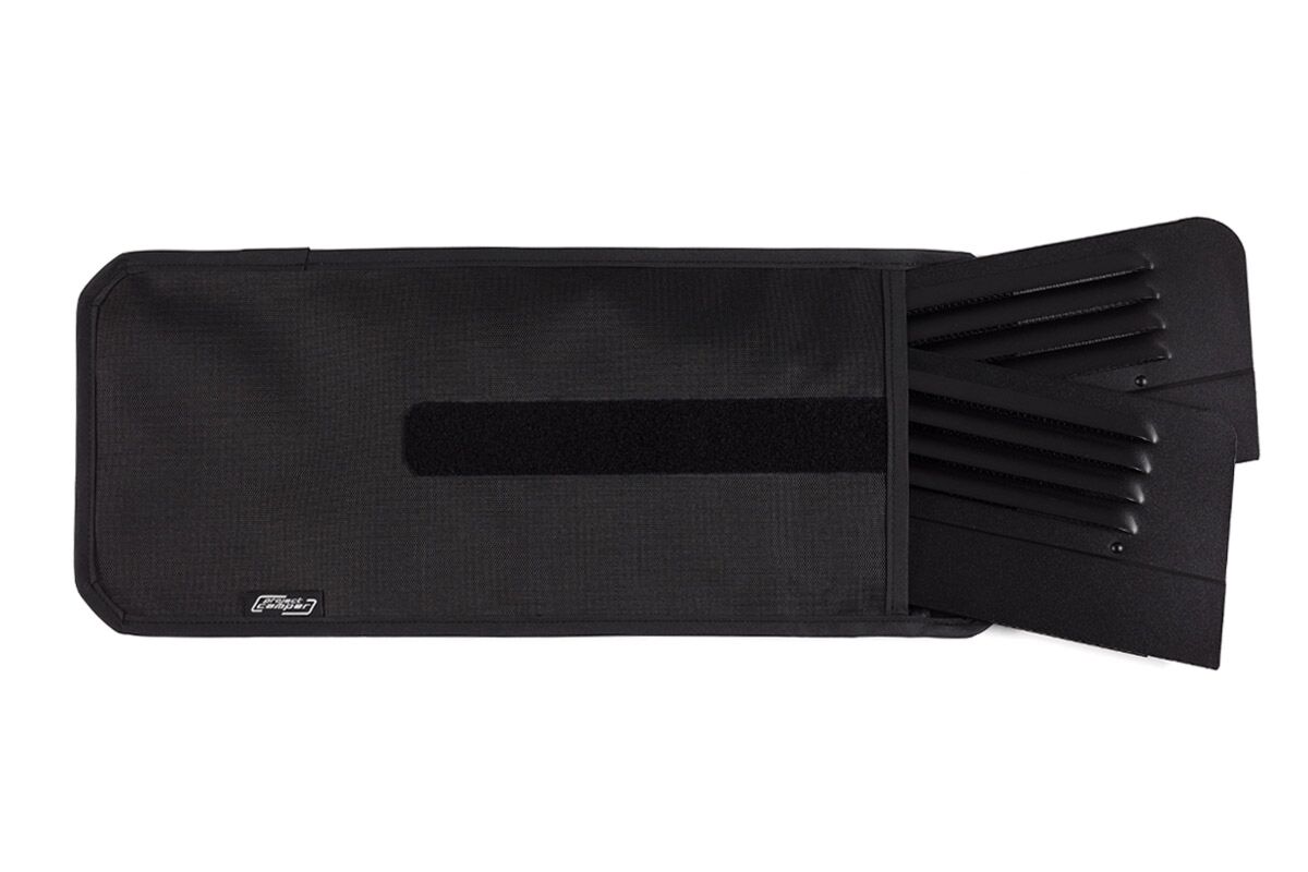 Maßgeschneiderte Schutztasche Größe M für Lüftungsgitter Lüftungsbleche Frischlüfter mit Inhalt