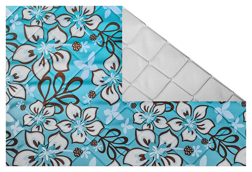 Magnet-Thermomatten Mercedes Viano, Vito (bis 2013), Seitenscheiben Mitte, Schiebetüren beidseitig, verkleidet, Farbe: Hibiskus Türkis / Lichtgrau