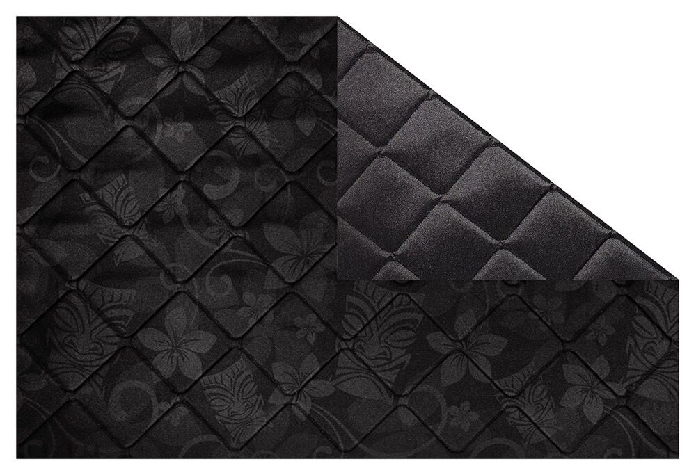 Lagerware: Magnet-Thermomatten VW Caddy 5 Cockpit-Set [Apona Tiki Mask Schwarz/ Schwarz]