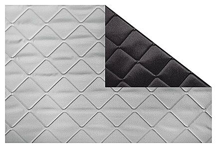 Lagerware: Magnet-Thermomatten  Ford Transit (2000-2013) Cockpit-Set [Stone (Grau) / Schwarz]