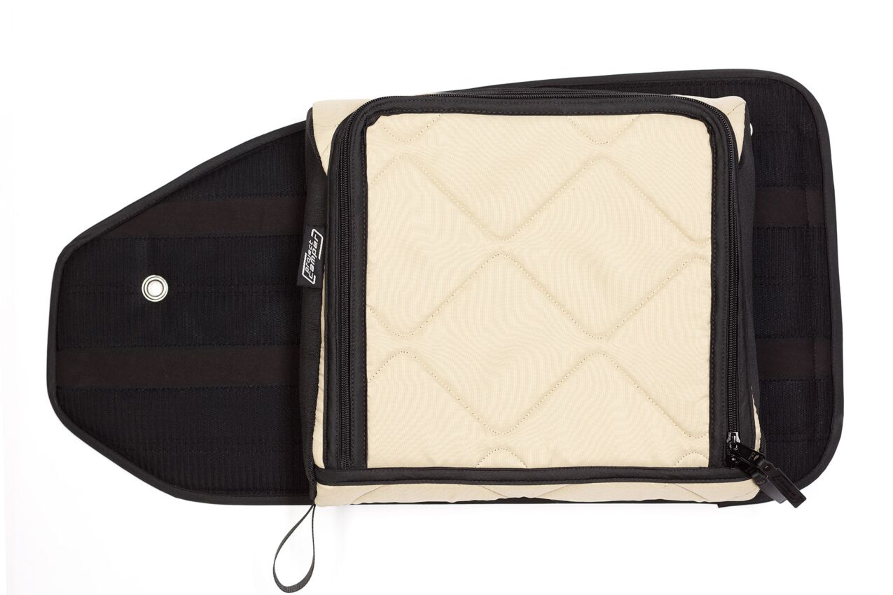 Lagerware: THERMOTASCHE Größe M für MULTIBOARD Klett-Taschensystem (35 x 27 cm), Farbe Sand (Beige)