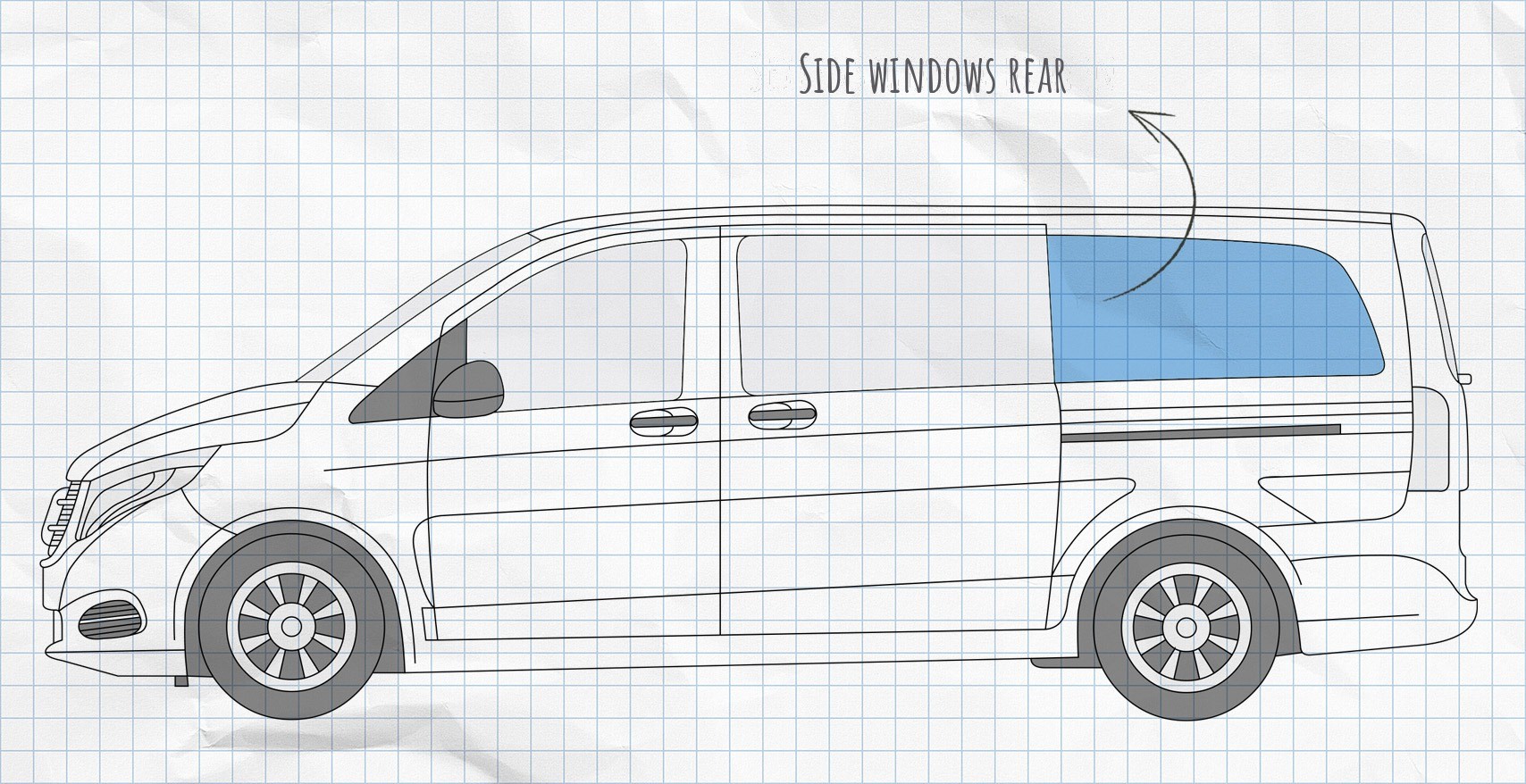 MULTIBOARD hook-and-loop window pocket system Mercedes V-Class
