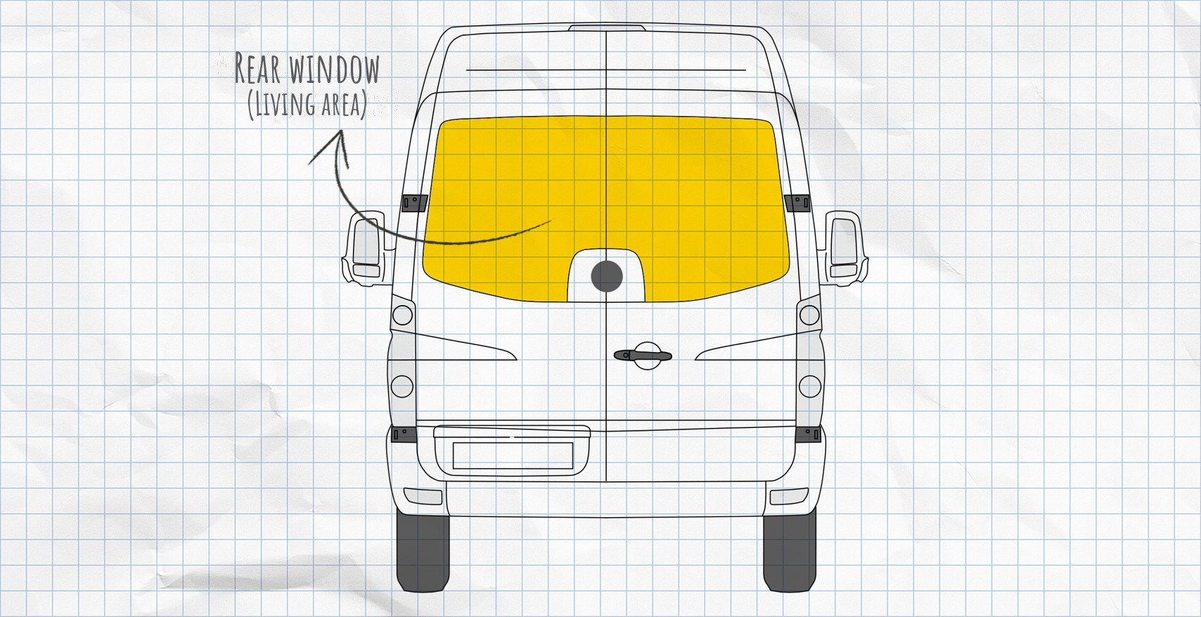 MULTIBOARD hook-and-loop seat pocket system Mercedes-Benz Sprinter (2006-2018) rear windows