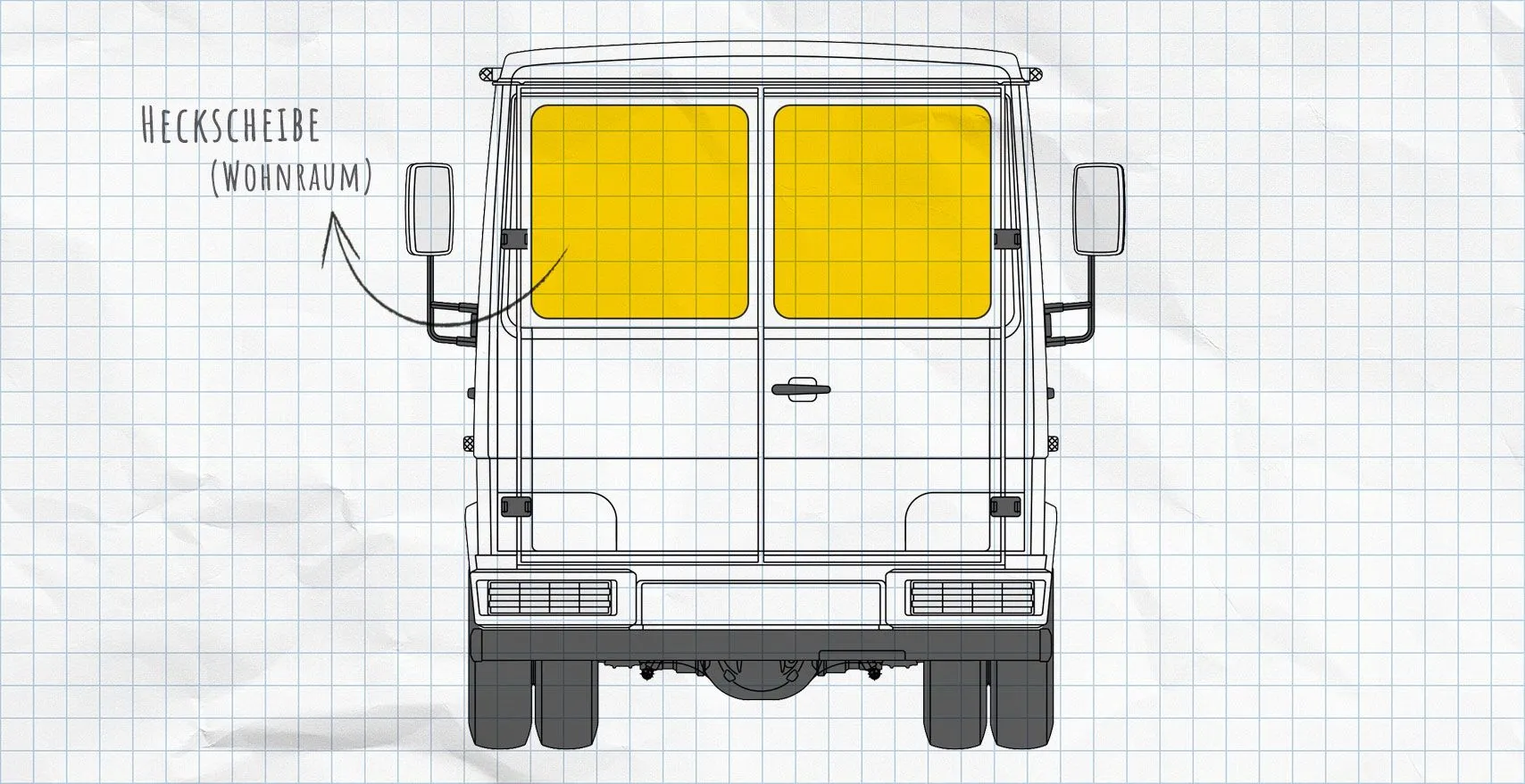 Mercedes-Benz Vario Thermomatten Heckscheibe