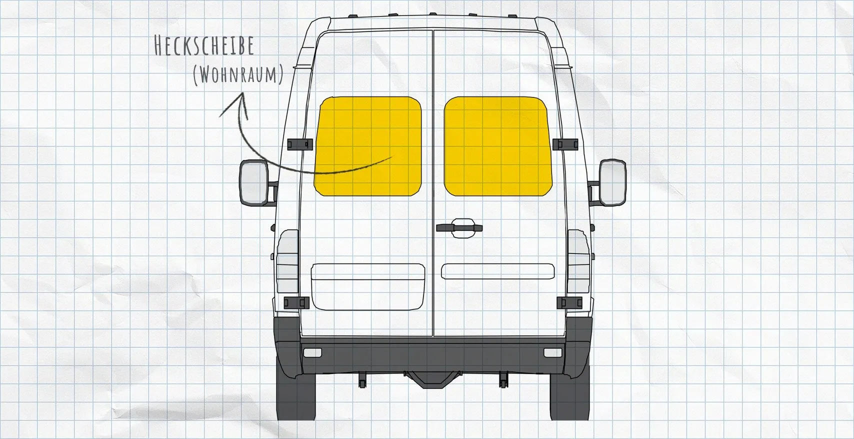 Mercedes-Benz Sprinter 1995-2006 Thermomatten Heckscheibe