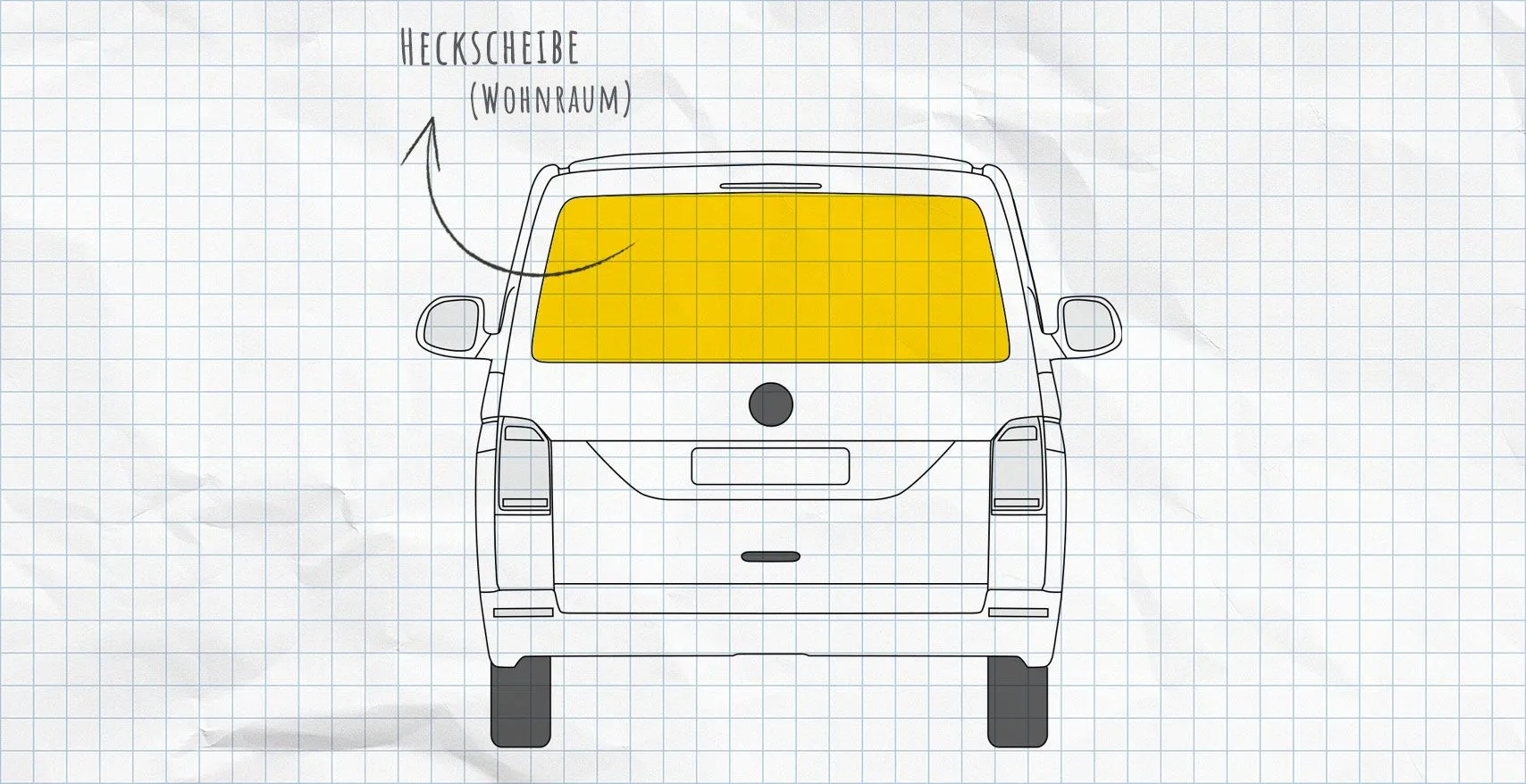 VW T6 Thermomatten Heckscheibe