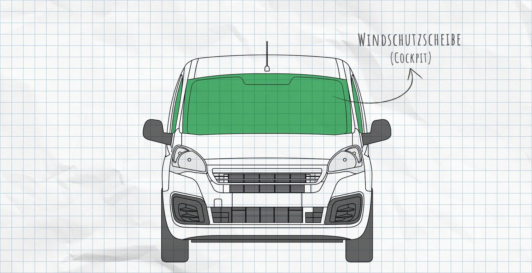 Citroën Berlingo 2 (2008-2018) Thermomatten Frontscheibe