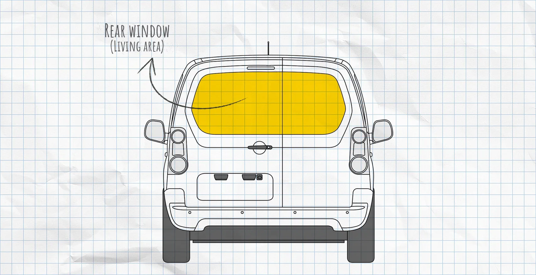 Citroën Berlingo 2 (2008-2018) thermal mats rear window