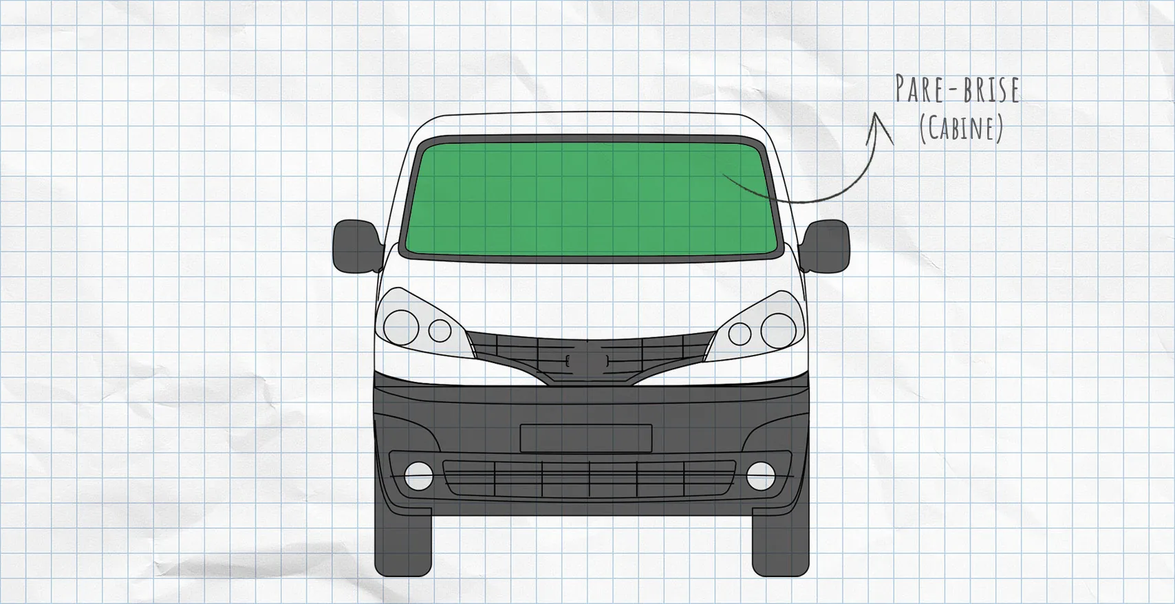 Nissan NV200 : rideaux isolants pour pare-brise
