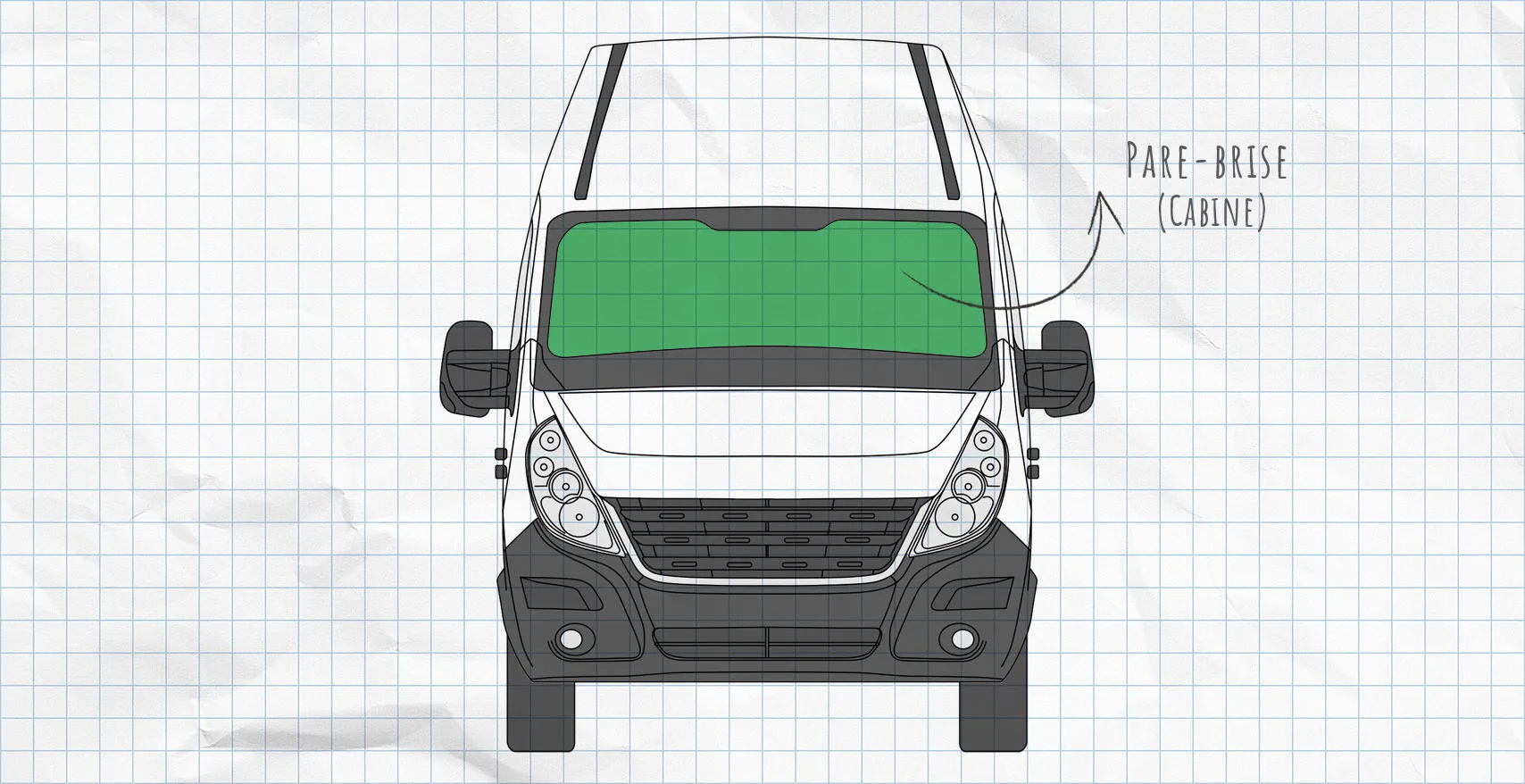 Renault Master 3 : rideaux isolants pour pare-brise