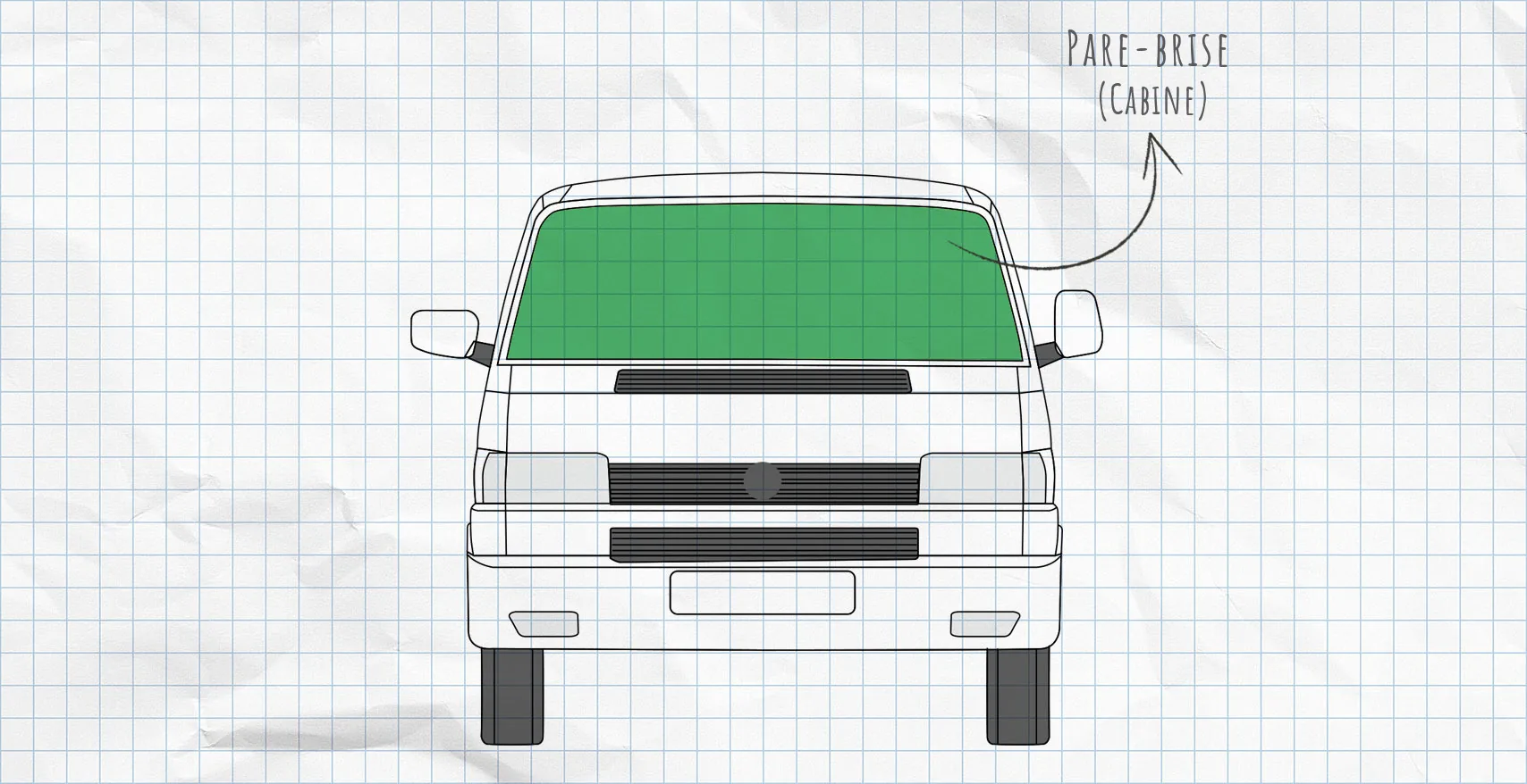 VW T4 : rideaux isolants pour pare-brise
