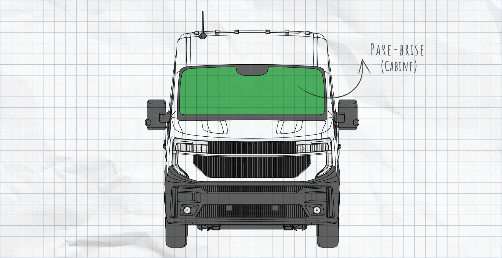 Renault Master 4 : rideaux isolants pour pare-brise