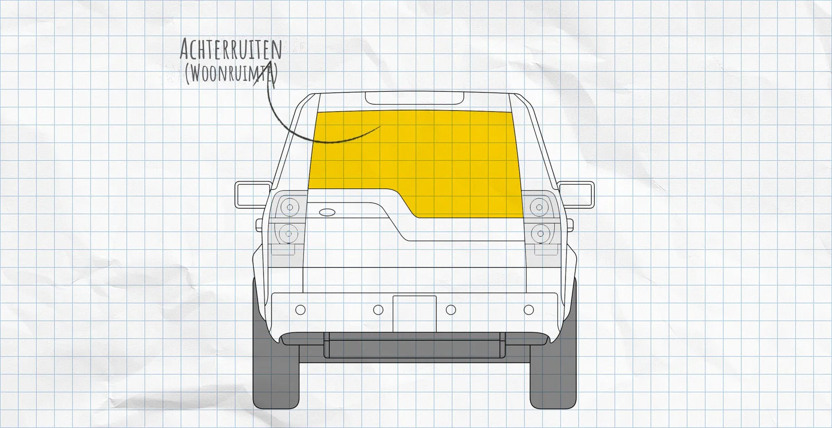 Land Rover Discovery thermomatten achterruit