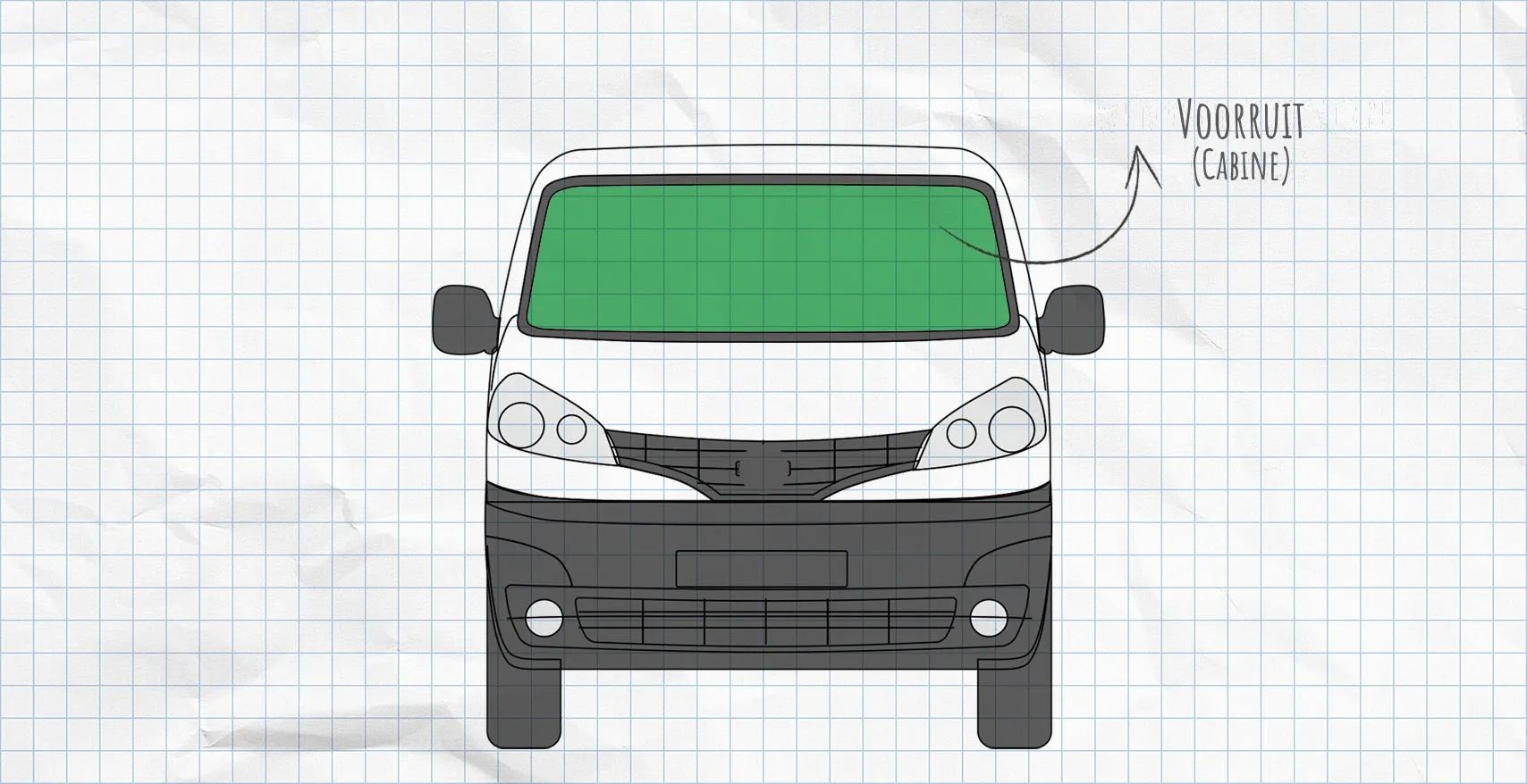 Nissan NV200 thermomatten voorruit
