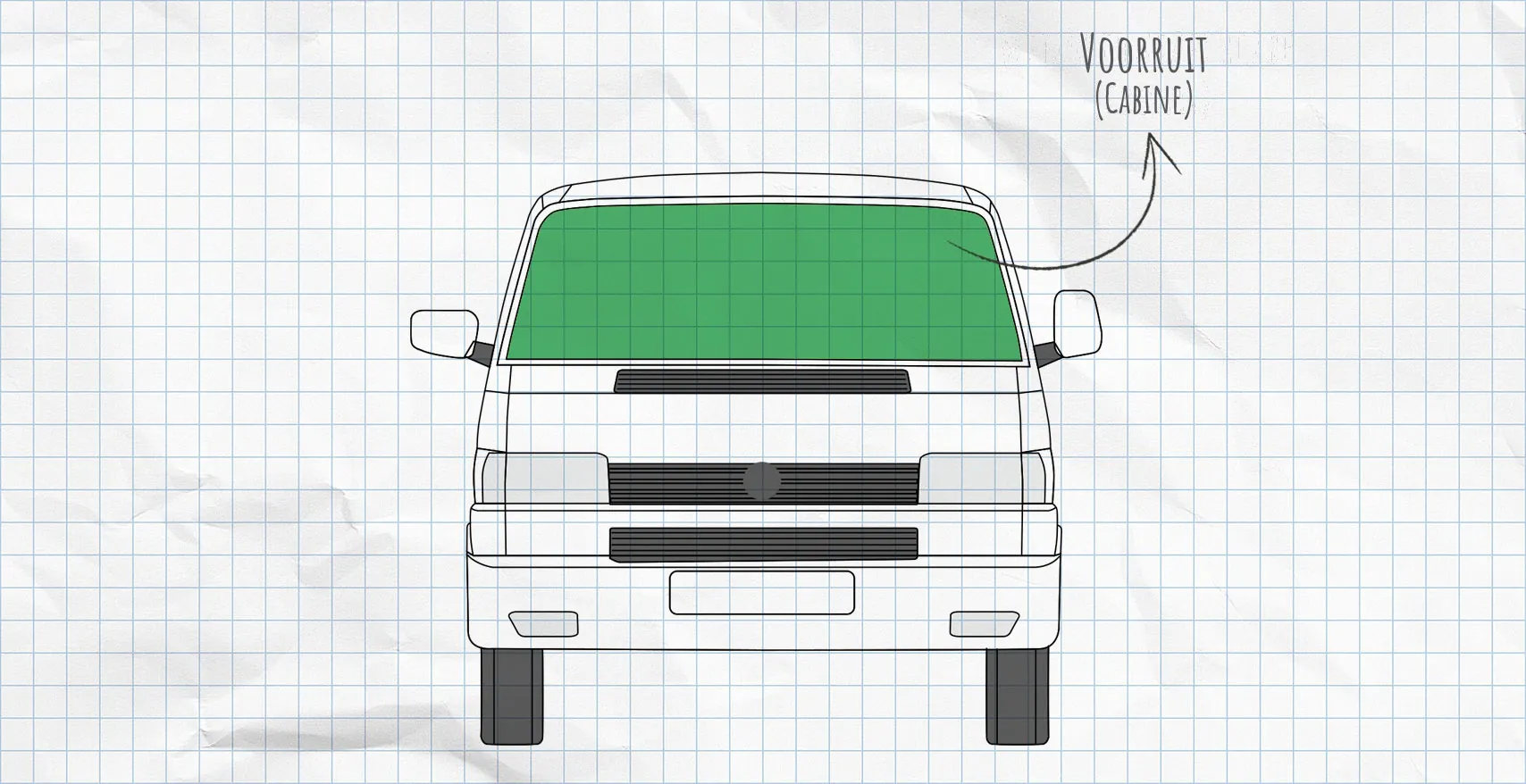 VW T4 thermomatten voorruit