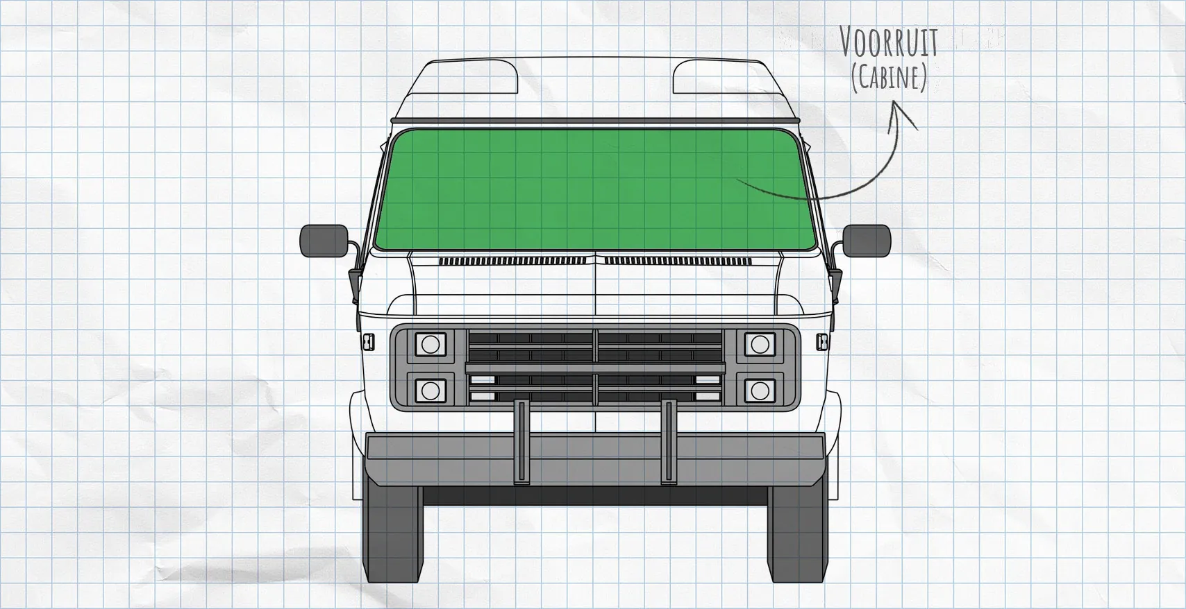 Chevrolet G20 thermomatten voorruit