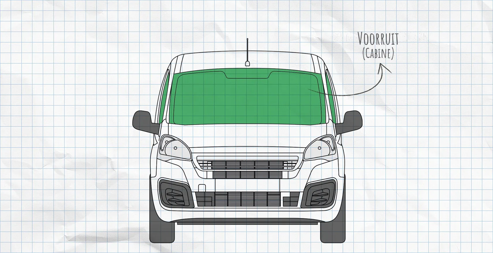 Citroën Berlingo 2 (2008-2018) thermomatten voorruit
