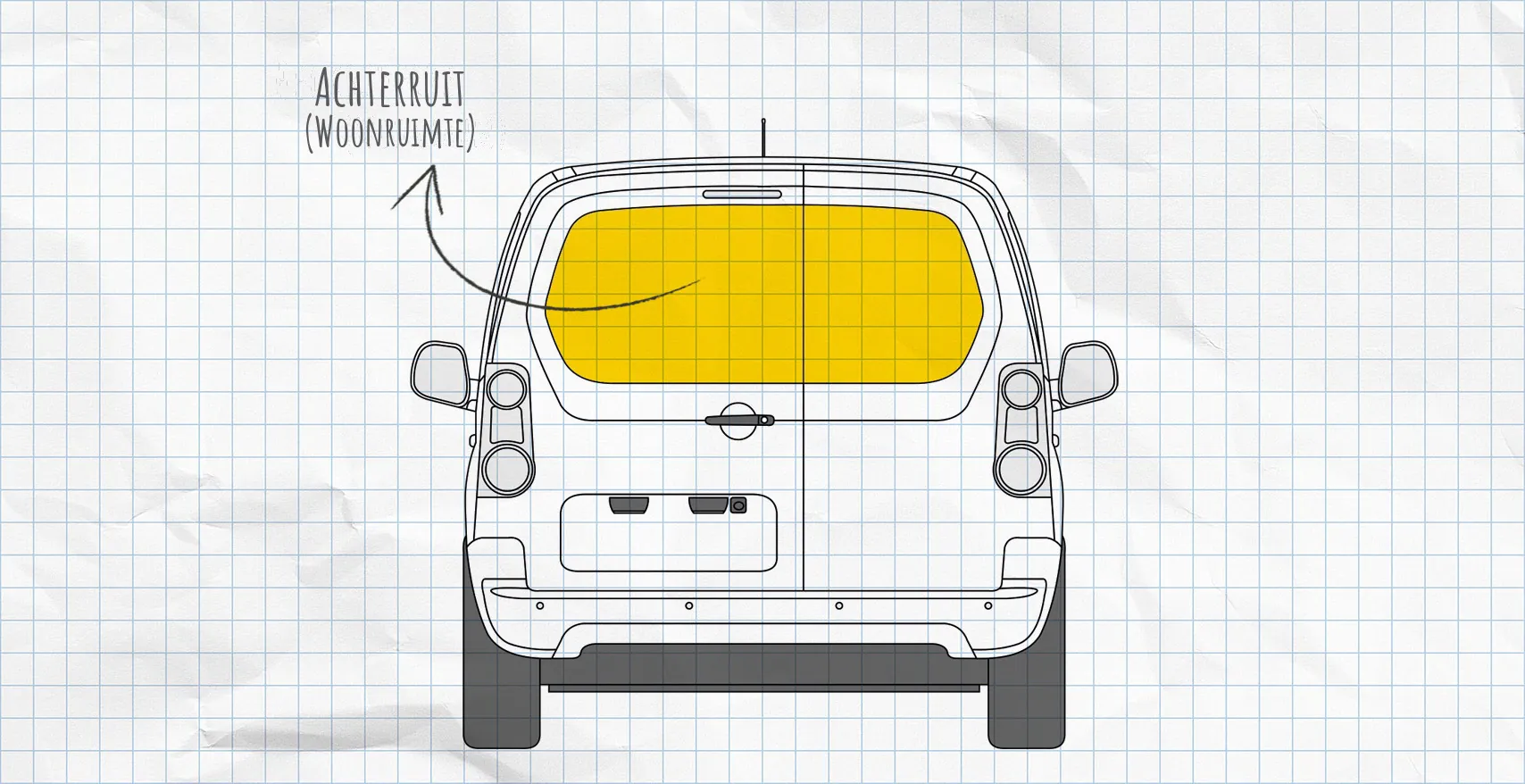 Citroën Berlingo 2 (2008-2018) thermomatten achterruit