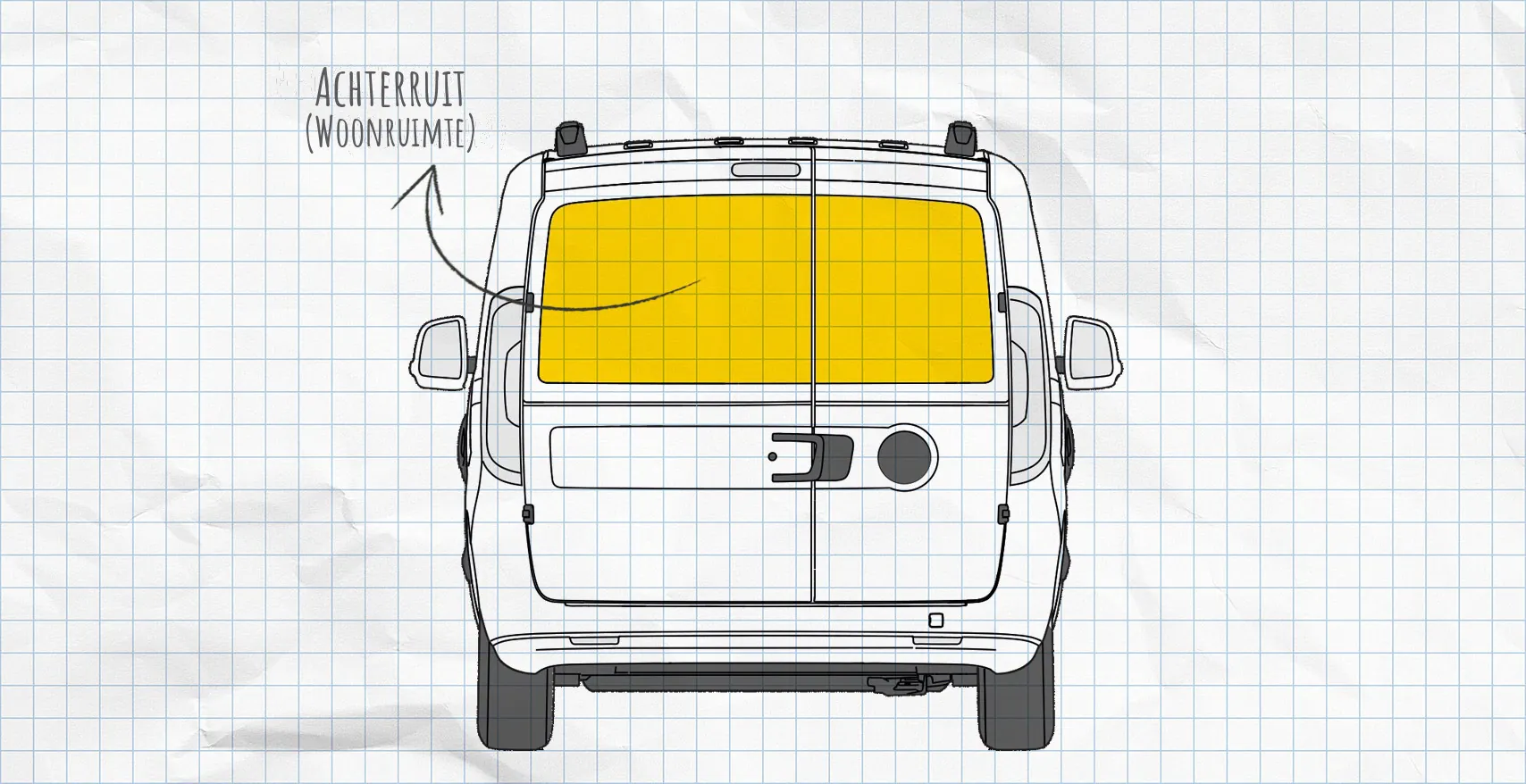 Fiat Doblo 2 thermomatten achterruit