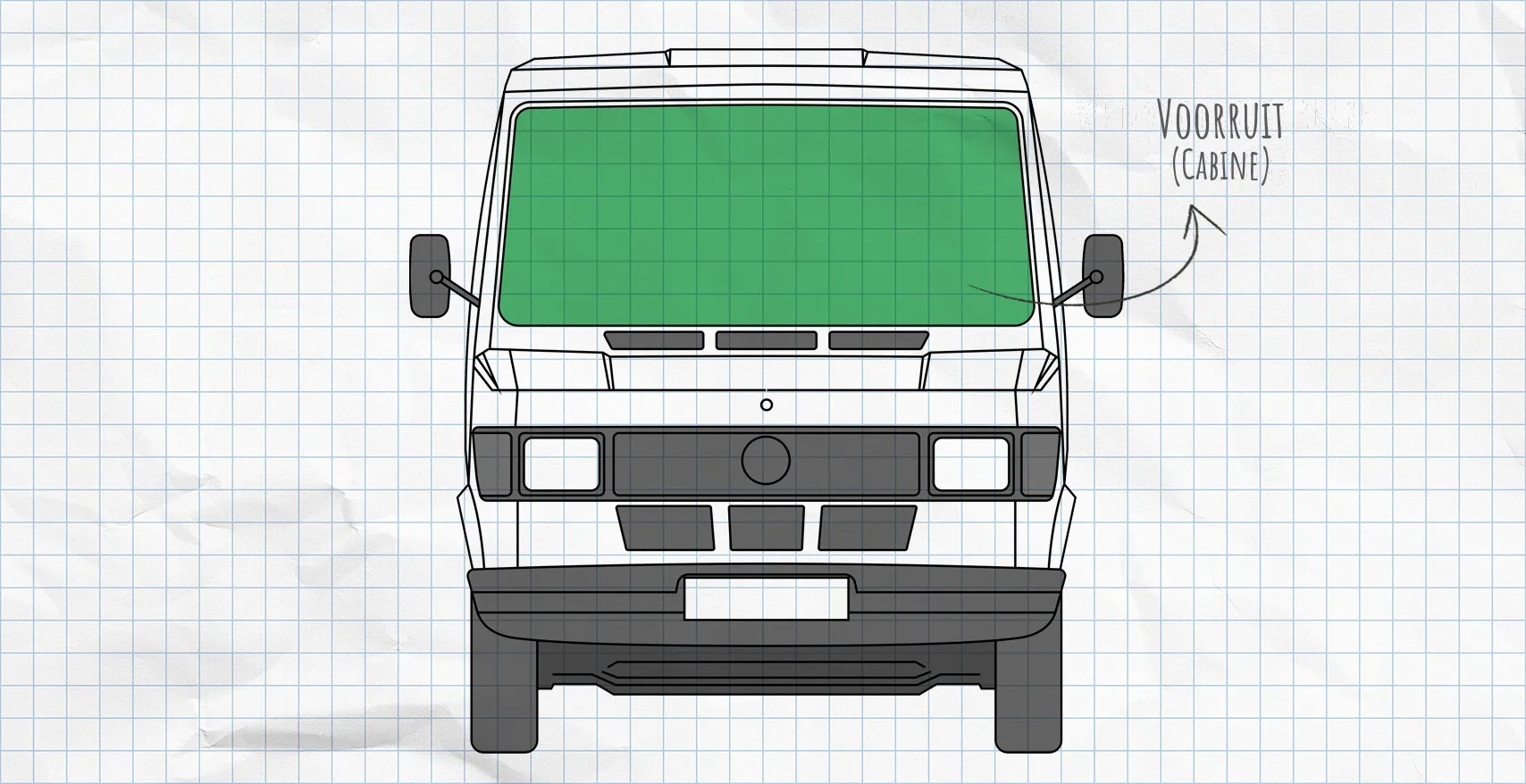 Mercedes-Benz T1 (1977-1995) thermomatten voorruit