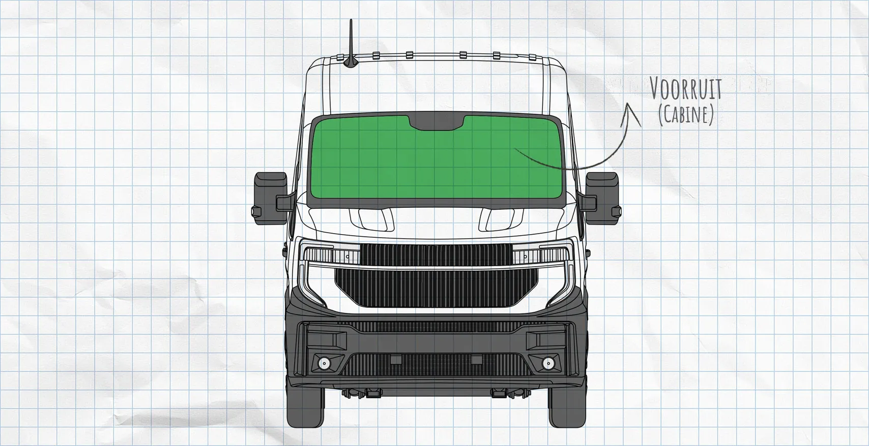 Renault Master 4 thermomatten voorruit