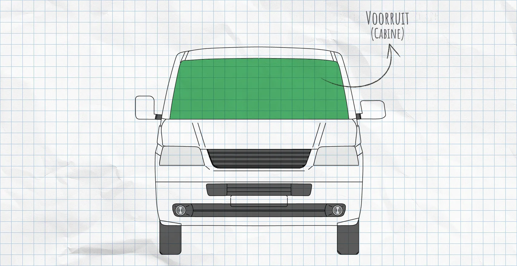 VW T5 thermomatten voorruit