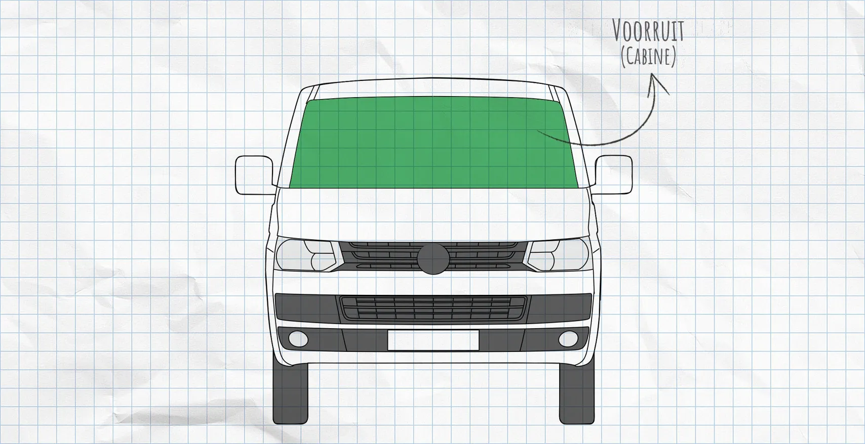 VW T5.2 thermomatten voorruit