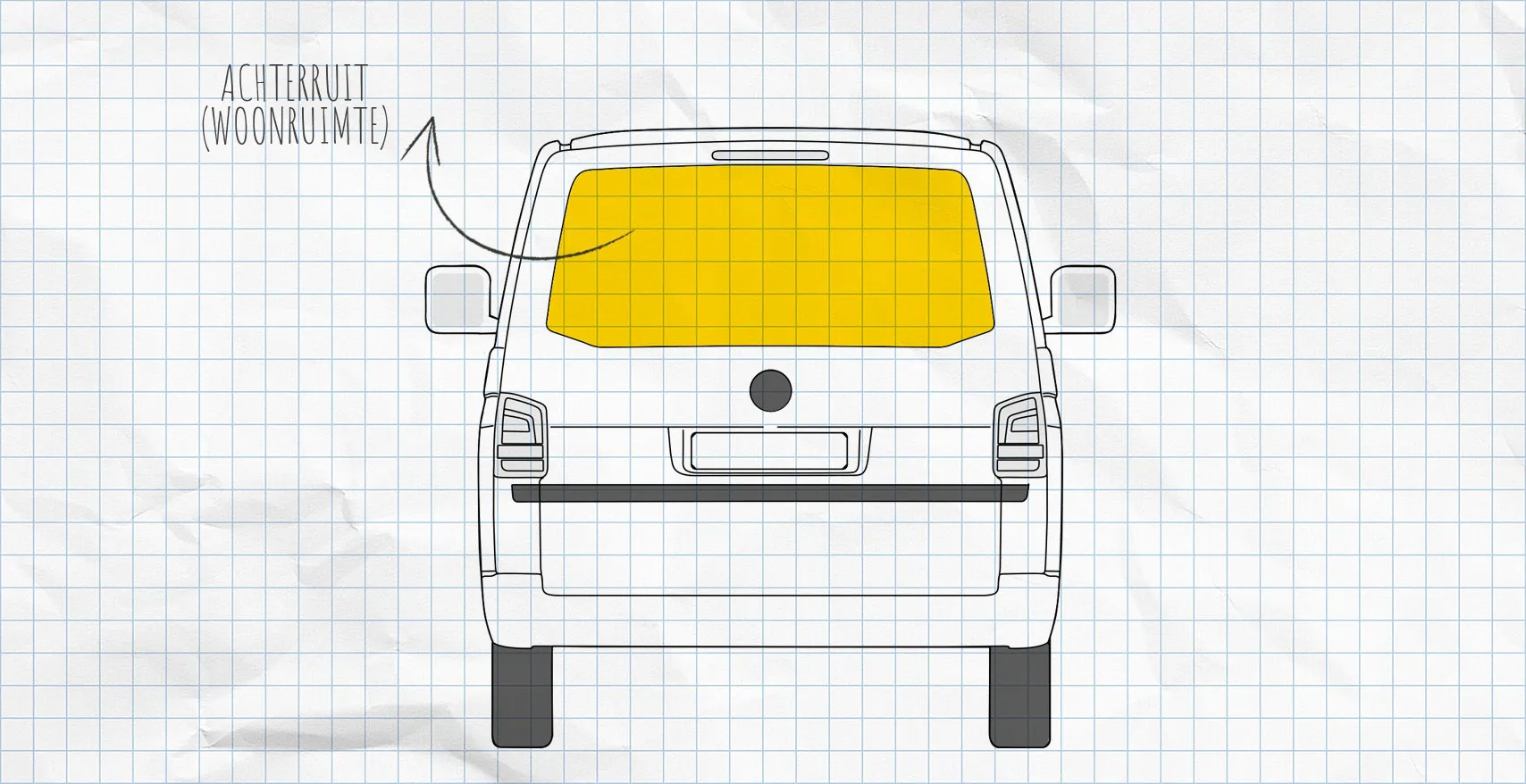VW T5.2 thermomatten achterruit