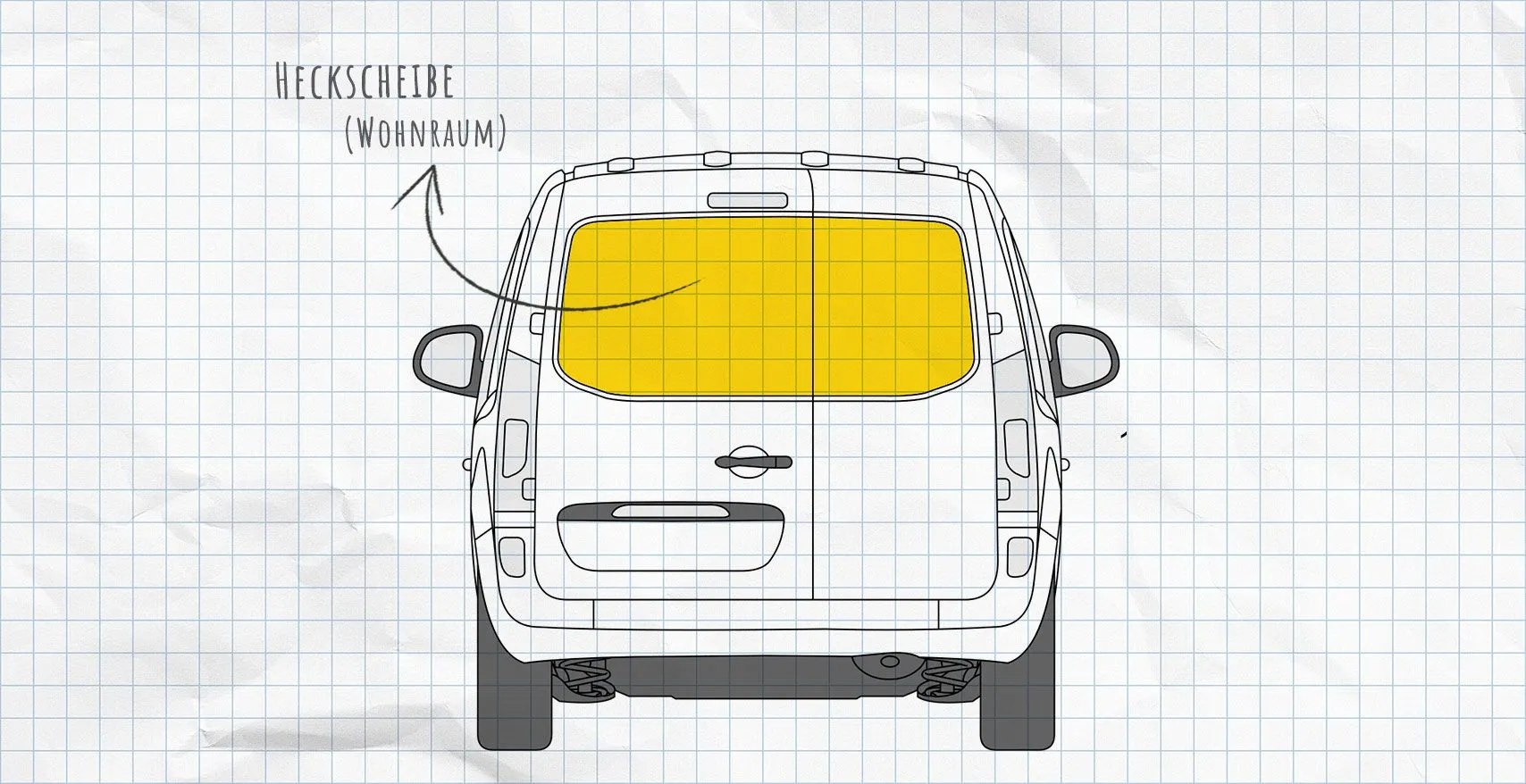 Renault Kangoo 2 Thermomatten Heckscheibe